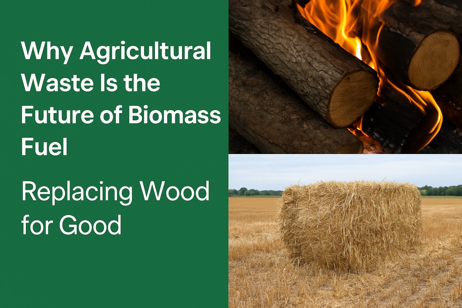 Read more about the article Why Agricultural Waste Is the Future of Biomass Fuel – Replacing Wood for Good