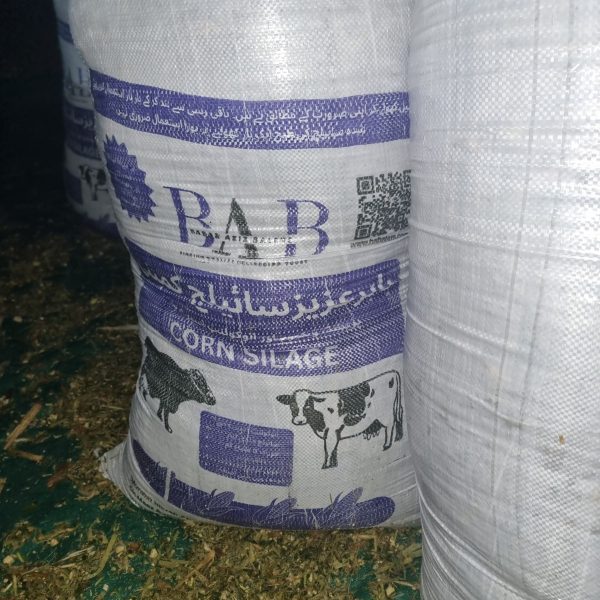 We use two bags to pack silage and keep its integrity